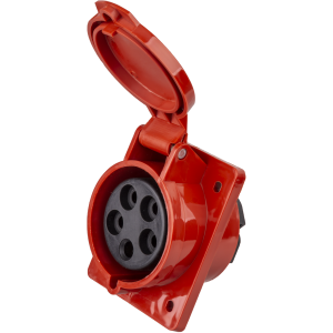 Розетка Navigator 14 317 NCA-SR425-32-380 стационарная скрытая 32А 3P+N+PE IP44. Фото 1
