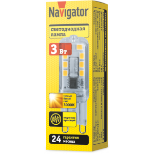 Лампа Navigator 80 248 NLL-P-G9-3-230-3K-NF (без пульсаций). Фото 2