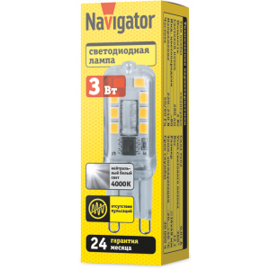 Лампа Navigator 80 249 NLL-P-G9-3-230-4K-NF (без пульсаций). Фото 2