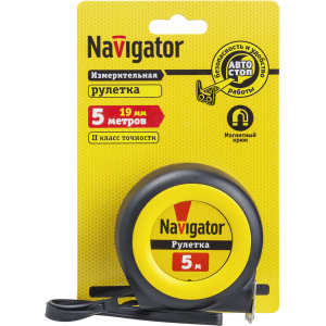 Рулетка Navigator 80 258 NMT-Ru01-A-5-19 (автостоп, 5 м*19 мм). Фото 2