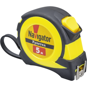 Рулетка Navigator 80 260 NMT-Ru02-A-5-19 (автостоп, 5 м*19 мм). Фото 1