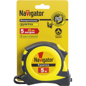 Рулетка Navigator 80 260 NMT-Ru02-A-5-19 (автостоп, 5 м*19 мм). Фото 2