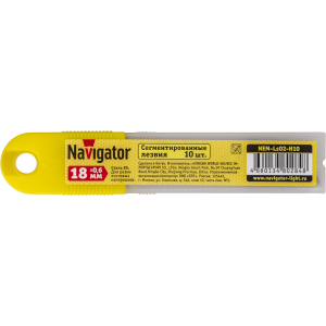 Лезвие сменное Navigator 80 284 NEM-Ls02-H10 (18*0.6 мм, набор 10 шт.). Фото 3