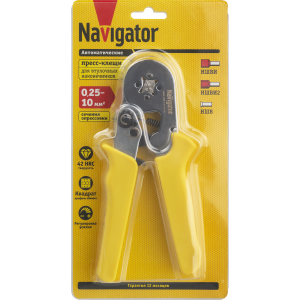 Пресс-клещи Navigator 80 365 NHT-Pkv01-D-10 (для втулочных, 10 мм2). Фото 3