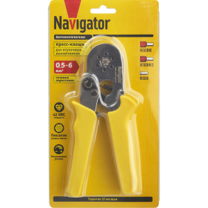 Пресс-клещи Navigator 80 366 NHT-Pkv01-D-6 (для втулочных, 6 мм2). Фото 3