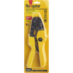 Пресс-клещи Navigator 80 382 NHT-Pkv01-M-2-6 (для втулочных, 2*6 мм2). Фото 3