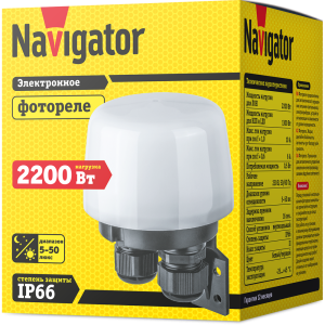 Датчик Navigator 80 451 NS-PC04-WH Фотореле. Фото 2