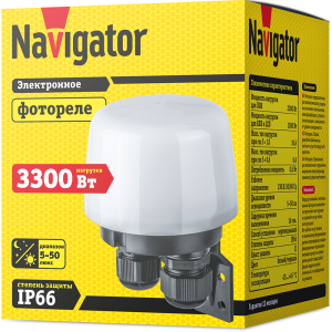 Датчик Navigator 80 452 NS-PC05-WH Фотореле. Фото 2