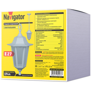 Светильник Navigator 80 487 NOF-PG35-005-IP44-E27 (6 граней белый). Фото 2
