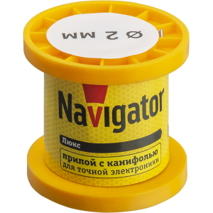 Припой Navigator 93 078 NEM-Pos02-61K-2-K50 (ПОС-61, катушка, 2 мм, 50 гр). Фото 1