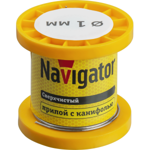 Припой Navigator 93 079 NEM-Pos02-63K-1-K50 (ПОС-63, катушка, 1 мм, 50 гр). Фото 1
