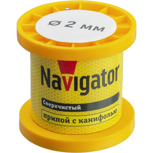 Припой Navigator 93 081 NEM-Pos02-63K-2-K50 (ПОС-63, катушка, 2 мм, 50 гр). Фото 1