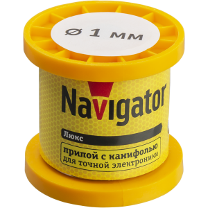 Припой Navigator 93 082 NEM-Pos02-61K-1-K100 (ПОС-61, катушка, 1 мм, 100 гр). Фото 1