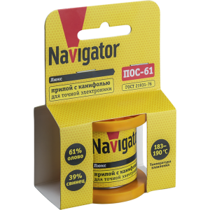 Припой Navigator 93 083 NEM-Pos02-61K-1.5-K100 (ПОС-61, катушка, 1.5 мм, 100 гр). Фото 3