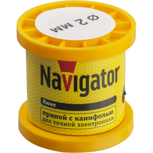 Припой Navigator 93 084 NEM-Pos02-61K-2-K100 (ПОС-61, катушка, 2 мм, 100 гр). Фото 1