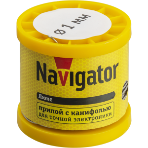 Припой Navigator 93 085 NEM-Pos02-61K-1-K200 (ПОС-61, катушка, 1 мм, 200 гр). Фото 1