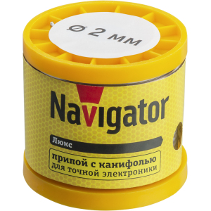 Припой Navigator 93 087 NEM-Pos02-61K-2-K200 (ПОС-61, катушка, 2 мм, 200 гр). Фото 1