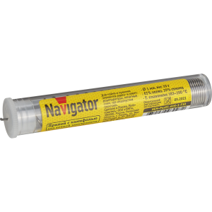 Припой Navigator 93 097 NEM-Pos01-61K-1-F10 (ПОС-61, колба, 1 мм, 10 гр). Фото 1