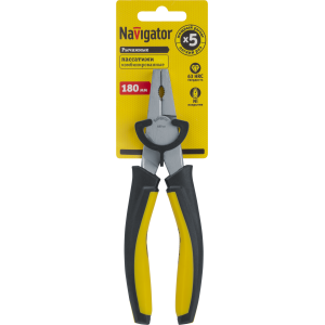 Пассатижи Navigator 93 494 NHT-Pa03-180 (180 мм, мощные). Фото 3