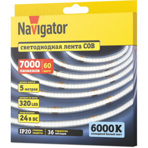 СД Лента Navigator 95 315 NLS-СОВCW320-12-IP20-24V 5м. Фото 2