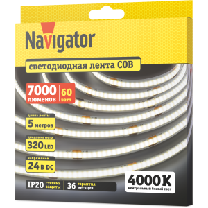 СД Лента Navigator 95 316 NLS-СОВW320-12-IP20-24V 5м. Фото 2