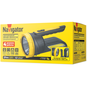 Фонарь Navigator 95 507 NPT-SP35-ACCU прож/кемп.1LED,5W Osram+COB, 4,2Вт. Фото 4