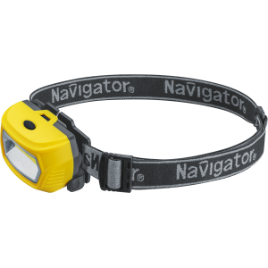 Фонарь Navigator 95 554 NPT-H40-ACCU налоб 1COBx3Вт,3 реж, Li-ion 1.2Ач. Фото 1