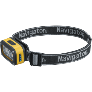 Фонарь Navigator 95 628 NPT-H43-ACCU налоб 1LEDx3Вт,1LEDx3Вт,5реж,Li-ion0.5Ач. Фото 1