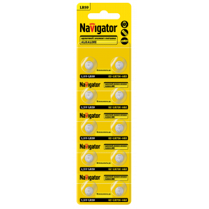 Элемент питания Navigator 95 668 NBT-11 (LR59, AG2, LR726, BP10). Фото 1