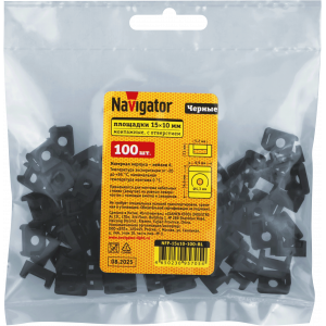 Площадки Navigator 95 705 NFP-15x10-100-BL под винт (100 шт/упак). Фото 2