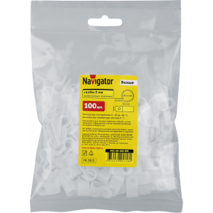 Скобы Navigator 95 716 NCC-06-100-WH (100 шт/упак). Фото 2