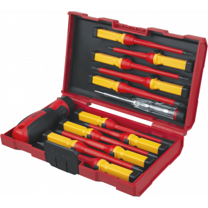 Отвёртка Navigator 99 995 NHT-Otd05-H12 (диэлектрическая, с битами, набор 12 шт). Фото 1