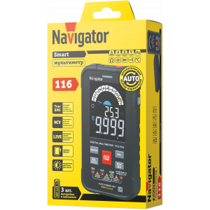 Мультиметр Navigator 95 771 NMT-Mm-116, True RMS, Smart, цветной дисплей. Фото 4