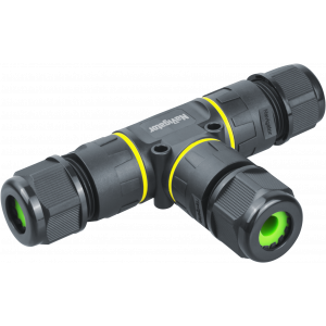 Коннектор Navigator 95 826 NTB-T03-3P-IP68 T-образный 3PIN. Фото 1