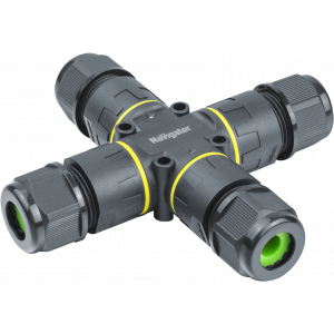 Коннектор Navigator 95 828 NTB-X03-3P-IP68 X-образный 3PIN. Фото 1