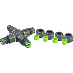 Коннектор Navigator 95 828 NTB-X03-3P-IP68 X-образный 3PIN. Фото 2