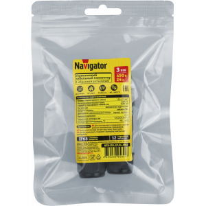 Коннектор Navigator 95 829 NTB-I03-3P-SL-IP68 I-образный 3PIN. Фото 4