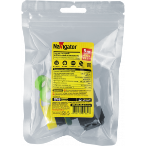 Коннектор Navigator 95 832 NTB-I03-5P-SLP-IP68 I-образный 5PIN. Фото 4