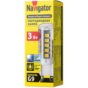 Лампа Navigator 14 010 NLL-P-G9-3-230-6.5K. Фото 2