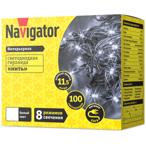 Гирлянда Navigator 14 022 NGF-S01-100CW-10-11.5m-230-C8-G-IP20. Фото 2