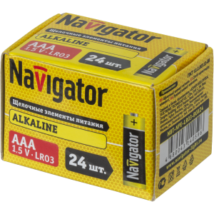 Элемент питания Navigator 14 059 NBT-NPE-LR03-BOX24. Фото 1