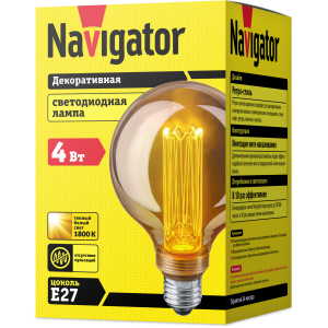 Лампа Navigator 14 233 NLL-SC17-G95-4-230-1.8K-E27-PMMA. Фото 2