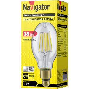 Лампа Navigator 14 339 NLL-ED90-18-230-840-Е27-CL. Фото 2