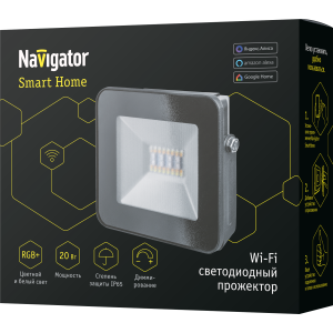 Светильник Navigator 14 559 NFL-20-RGBWWW-BL-WIFI-IP65-LED. Фото 2