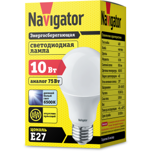 Лампа Navigator 61 237 NLL-A60-10-230-6.5K-E27. Фото 2