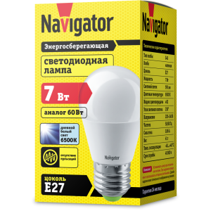 Лампа Navigator 61 245 NLL-G45-7-230-6.5K-E27. Фото 2