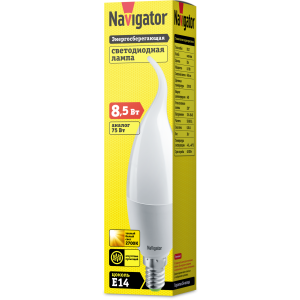 Лампа Navigator 61 330 NLL-FC37-8.5-230-2.7K-E14-FR. Фото 2