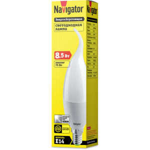 Лампа Navigator 61 331 NLL-FC37-8.5-230-4K-E14-FR. Фото 2