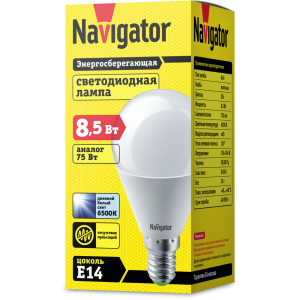 Лампа Navigator 61 335 NLL-G45-8.5-230-6.5K-E14. Фото 2