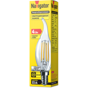 Лампа Navigator 61 341 NLL-F-FC35-4-230-4K-E14. Фото 2